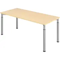 Hjh OFFICE PRO MyTable Y Schreibtisch mit Gestell Silber