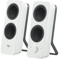 Logitech Z207 - Haut-parleurs - pour PC - canal 2.0 - sans fil - Bluetooth - 5 Watt (Totale) - blanc