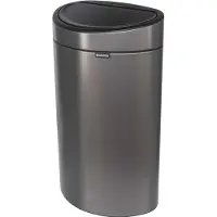 Brabantia Mülleimer Touch Bin New,recycle, 23+10 L Platinum