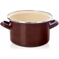 Orion Marmite émaillée MARRON 18 cm, 2 l