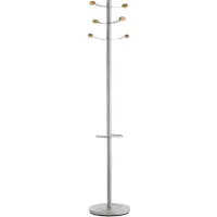 Unilux Environnement de bureau - Unilux Bouquet - Portemanteau en acier à 6 patères et porte-parapluies