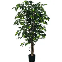 Mica Decorations Plante Artificielle Ficus - H150 x Ø85 cm - Vert
