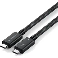 Satechi Thunderbolt 4 pro câble (1m/240W) – Résolution jusqu'à 8K/60Hz – Supporte jusqu'à 240W en alimentation – Transfert de données à 40Gbps