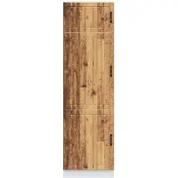 vidaXL Armoire de cuisine Lucca imitation vieux bois Matériau dérivé du bois