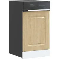 vidaXL Panneau de cache-lave-vaisselle Kalmar, chêne Sonoma, 45 x 1,5 x 57 cm