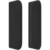 vidaXL LED Tête de lit noir 93x16x78/88 cm velours