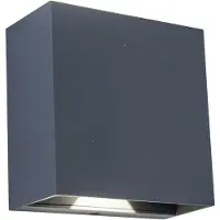 Lutec Applique d'extérieur noire réglable encastrée LED 10W GEMINI