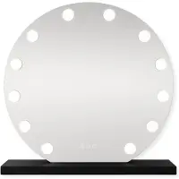 Sensahome Miroir Hollywood avec éclairage - 3 positions - 2700 K/4500 K/6400 K - miroir de maquillage - lumière réglable - 60 cm - noir