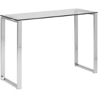 Emob Console Nicola 110cm - plateau en verre/métale