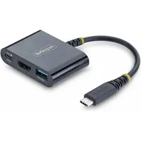 StarTech.com .com Adaptateur Multiport USB-C vers HDMI avec Charge PD 140W, HDMI 4K 60Hz, Hub USB 5 Gbps, Mini Dock pour MacBook / Dell / Thinkpad / HP / iPad / Tablettes