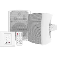 Vision TC3-AMP+SP-1800, haut-parleur 3 voies, 2.0 canaux par canal, avec câble, 50 W, 80 - 20000 Hz, blanc