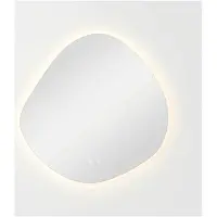Sensahome , miroir de salle de bain Ethan avec éclairage LED - Intensité variable - 2700K/4500K/6400K - Forme asymétrique - 65x65 cm