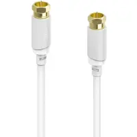 Hama Câble de raccord. SAT, f. mâle F - f. mâle F, doré, 10,0 m, 120 dB (120 dB, Câble d'antenne)