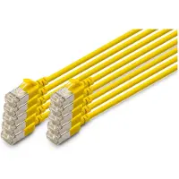Digitus Patchkabel CAT 6A F/FTP Slim 0,50m gelb 10 Stück