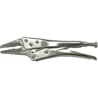 SW-Stahl 41521L Pince à gripper Langbeck 225 mm I Mâchoire extra fine I Pince à gripper avec mâchoires droites I Pince de blocage Langbeck chromée mate