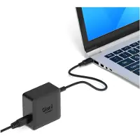 Port Designs Power Supply (65 W, 1 portion), Chargeur USB, Noir