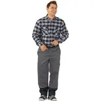 Planam Pantalon de soudeur Weld Shield taille 56 gris/noir (56)