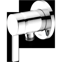 Keuco IXMO Pure Mitigeur monocommandé pour douche avec raccord de flexible, rosace ronde, 59552019501