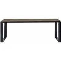 Ebuy24 Martinus table de jardin 100x210cm noir,marron.