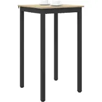 vidaXL Table d'appoint en bois composite, forme carrée