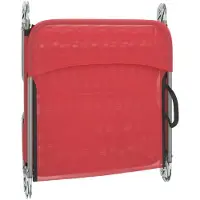 vidaXL Bain de soleil pliable 2 pcs. Rouge Textilène et acier