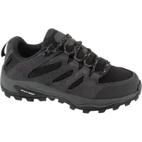 Columbia - Chaussures basses imperméables de randonnée journée - Redmond IV Low Waterproof Black Citron Haze en Cuir - Taille 37 - Noir