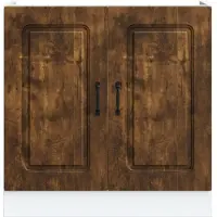 vidaXL Élément bas pour évier Kalmar chêne fumé 80x46x81,5 cm