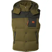 Scotch & Soda Gilet gris foncé / olive