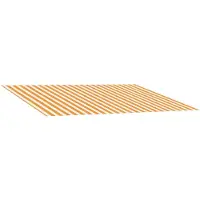 vidaXL Tissu de remplacement pour store, jaune et blanc, 250 x 200 cm, polyester