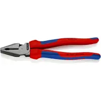 Knipex Pince universelle démultipliée, tête polie, poignées à gaine en plastique, Long. : 225 mm, Capacité de coupe pour fil dur Ø 3,0 mm, corde à piano Ø 2,5 mm