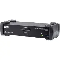 Aten CS1822 KVMP Switch, Commutateur KVM, Noir