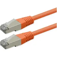 Roline Câble de raccordement Cat.6 (Classe E), PoE, S/FTP (PiMF), orange, 3 m