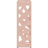 vidaXL Porte-parapluie Rose 15,5 x 15,5 x 49 cm Métal