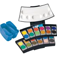Pelikan Encrier opaque ProColor 735, 24 couleurs, noir/bleu (24 ml)
