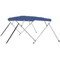 vidaXL 4-Bow Bimini Top bleu 243x180x137 cm