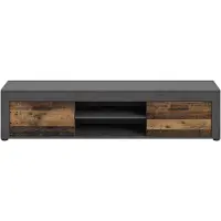 Ebuy24 Jam meuble tV 2 portes battantes, 2 étagères chêneReproduction.