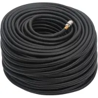vidaXL Tuyau d'air hybride noir 100 m caoutchouc et PVC