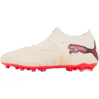 Puma Chaussures de foot Future 9 Pro MG "Sugared Almond-White-Ultra Red-Black" pour Unisex