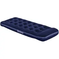 Bestway Matelas Gonflable Floqué Avec Pompe à Pied Intégrée