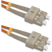 Qoltec SC/UPC Glasfaser-Patchkabel - SC/UPC | Multimode | 50/125 | 50/125 | OM2 | Duplex | 2 m