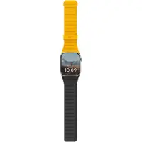 Uag Urban Armor Gear Apple Watch 49/46/45/44 Pathfinder (194161118240) (44 mm, 45 mm, 46 mm, Silicone, Silicone), Sangles de montre, Multicolore, Noir, Jaune
