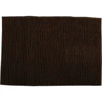 MSV Tapis de bain Microfibre CHENILLE 60x90cm Chocolat