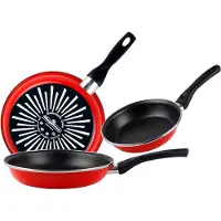 Magefesa Grana Set de poêles 18/20/24 Cm Rouge Rouge One Size
