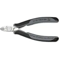 Knipex 77 02 120 H ESD - Pince coupante de côté pour l'électronique à tranchants au carbure rapportés ESD