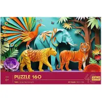 Trefl Puzzle 160 40e anniversaire Paper Art : Jungle 40051