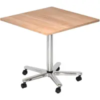 Hjh OFFICE PRO Table élévatrice à colonnes VST (80 x 80 x 114 cm)