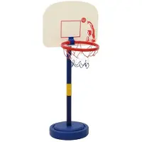 vidaXL Panier de basket-ball avec support, ballon & pompe Réglable 90/121 cm