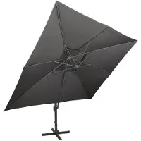 vidaXL Parasol ampli avec aération 400x300 cm Anthracite