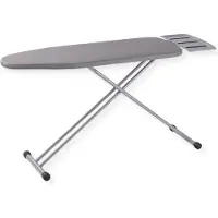 Sensahome Table à repasser – Table à repasser pliable avec support pour défroisseur – 110 × 33 cm – Gris clair