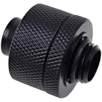 Alphacool 19/13mm Pivot de glace G1/4, Raccord, Noir